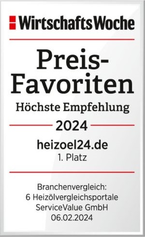 Wirtschaftswoche_Preisfavoriten_Hoechste_Empfehlung_2024_heizoel24_de